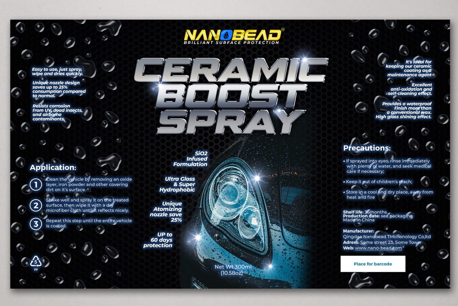 dizajn etikete nanobead cermic boost spray designer2 dizajn ambalaze packaging design 1
